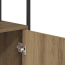 vidaXL kézműves tölgy színű szerelt fa tálalószekrény 70 x 30 x 80 cm