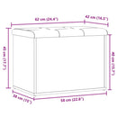 vidaXL antik fa szerelt fa tárolópad 62x42x45 cm