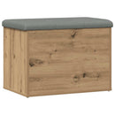 vidaXL kézműves tölgy szerelt fa tárolópad 62x42x45 cm