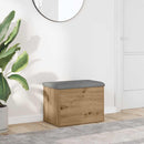 vidaXL kézműves tölgy szerelt fa tárolópad 62x42x45 cm