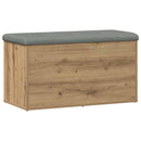 vidaXL kézműves tölgyfa tárolópad 82 x 42 x 45 cm redőzött fa