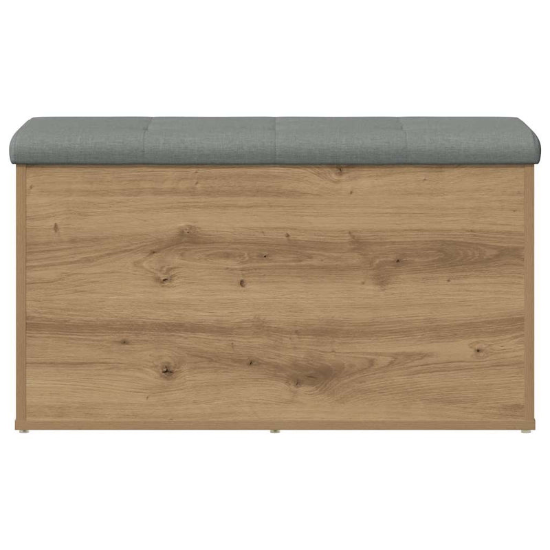 vidaXL kézműves tölgyfa tárolópad 82 x 42 x 45 cm redőzött fa