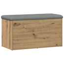vidaXL kézműves tölgyfa tárolópad 82 x 42 x 45 cm redőzött fa