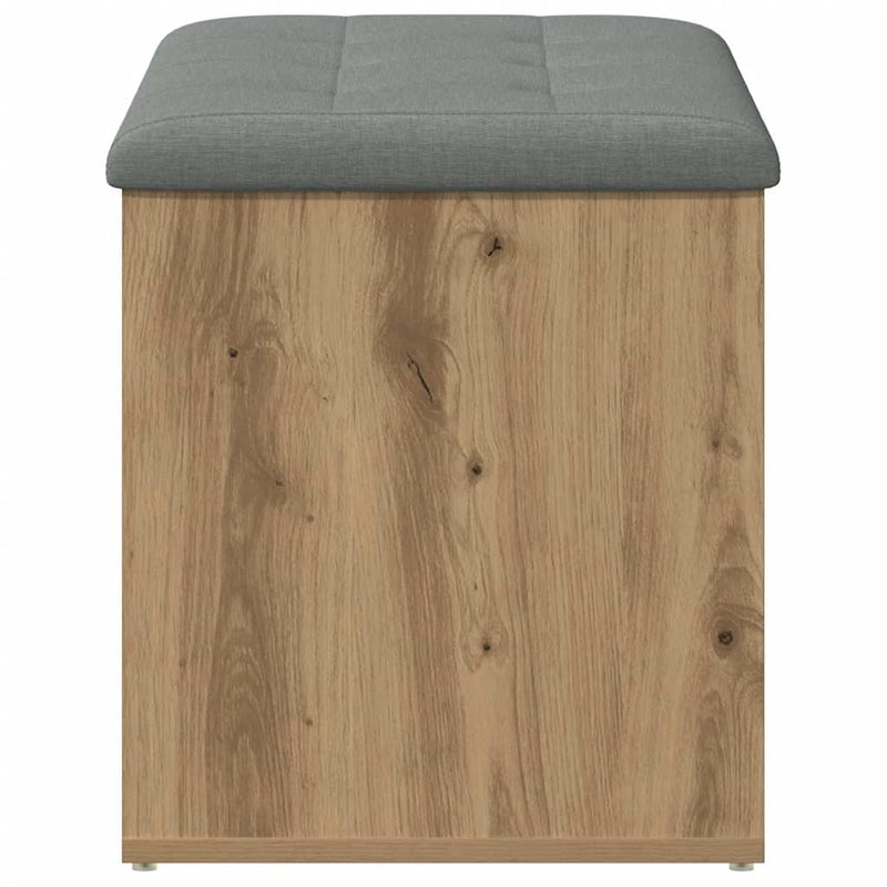 vidaXL kézműves tölgyfa tárolópad 82 x 42 x 45 cm redőzött fa