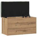 vidaXL kézműves tölgyfa tárolópad 82 x 42 x 45 cm redőzött fa