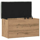 vidaXL kézműves tölgyfa tárolópad 82 x 42 x 45 cm redőzött fa