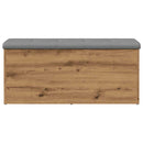 vidaXL kézműves tölgyfa tárolópad 102 x 42 x 45 cm rétegelt fából