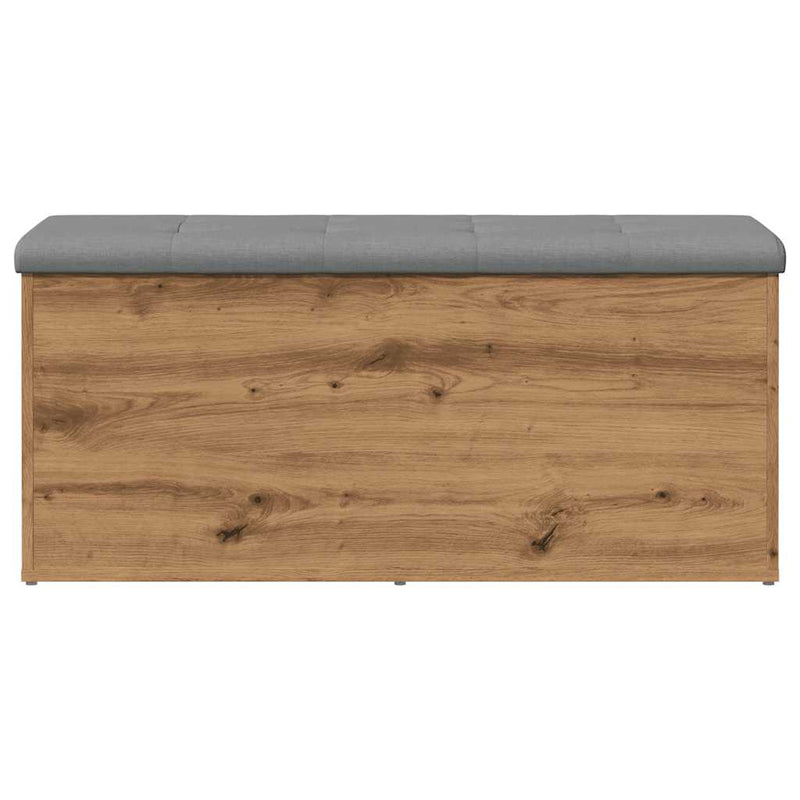 vidaXL kézműves tölgyfa tárolópad 102 x 42 x 45 cm rétegelt fából