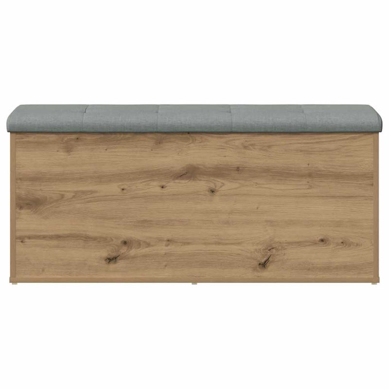 vidaXL kézműves tölgyfa tárolópad 102 x 42 x 45 cm rétegelt fából