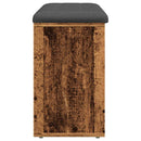 vidaXL antik fa szerelt fa cipőtároló pad 102x32x50 cm