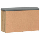 vidaXL kézműves tölgy szerelt fa cipőtároló pad 82x32x50 cm