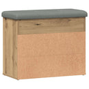 vidaXL kézműves tölgy szerelt fa cipőtároló pad 62x32x50 cm