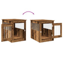 vidaXL kutya láda bútor Régi fa 55x75x65 cm Gépesített fa