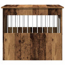 vidaXL kutya láda bútor Régi fa 55x80x68 cm Gépelt fa