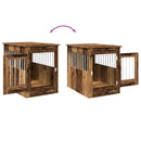 vidaXL kutya láda bútor Régi fa 55x80x68 cm Gépelt fa