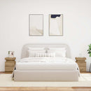 vidaXL 2 db kézműves tölgy szerelt fa LED-es éjjeliszekrény 35x39x55cm