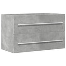vidaXL betonszürke szerelt fa mosdószekrény 80 x 38,5 x 48 cm