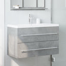 vidaXL betonszürke szerelt fa mosdószekrény 80 x 38,5 x 48 cm