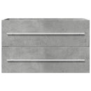 vidaXL betonszürke szerelt fa mosdószekrény 80 x 38,5 x 48 cm