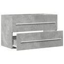 vidaXL betonszürke szerelt fa mosdószekrény 80 x 38,5 x 48 cm