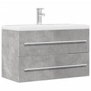 vidaXL betonszürke szerelt fa mosdószekrény 80 x 38,5 x 48 cm