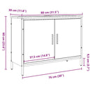 vidaXL antik fa színű mosdószekrény 80 x 30 x 60 cm