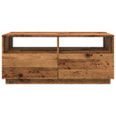 vidaXL antik fa színű dohányzóasztal LED-lámpákkal 90 x 49 x 40 cm