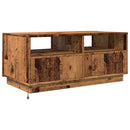 vidaXL antik fa színű dohányzóasztal LED-lámpákkal 90 x 49 x 40 cm