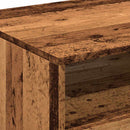 vidaXL antik fa színű dohányzóasztal LED-lámpákkal 90 x 49 x 40 cm