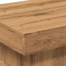 vidaXL kézműves tölgy színű dohányzóasztal LED-lámpákkal 50x50x40cm