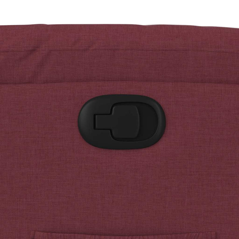 vidaXL bordó dönthető szövet fotel