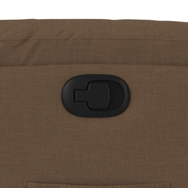 vidaXL barna szövet dönthető szék