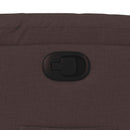 vidaXL sötétbarna szövet dönthető fotel