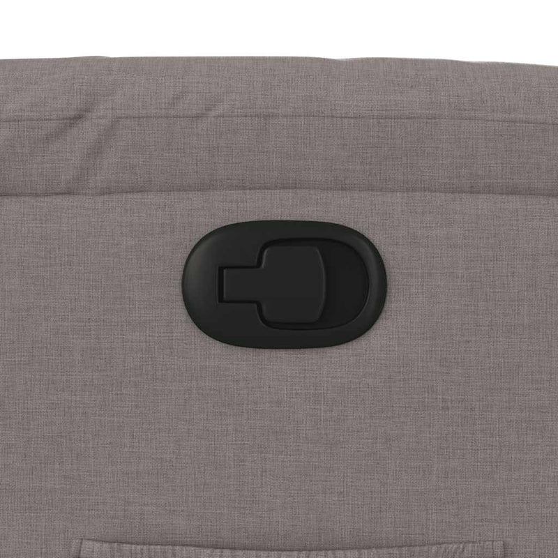 vidaXL tópszínű szövet dönthető fotel