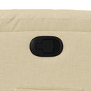 vidaXL krémszínű szövet dönthető fotel