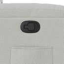 vidaXL felhőszürke szövet dönthető fotel