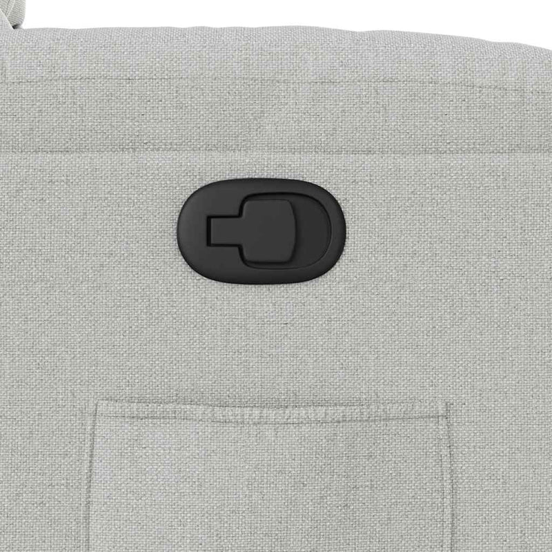 vidaXL felhőszürke szövet dönthető fotel