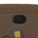 vidaXL barna szövet dönthető masszázsfotel