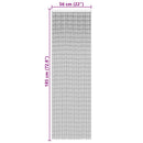 vidaXL rovaros ajtófüggöny Sötétszürke 56x185 cm bambusz