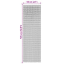 vidaXL rovaros ajtófüggöny Sötétszürke 56x185 cm bambusz