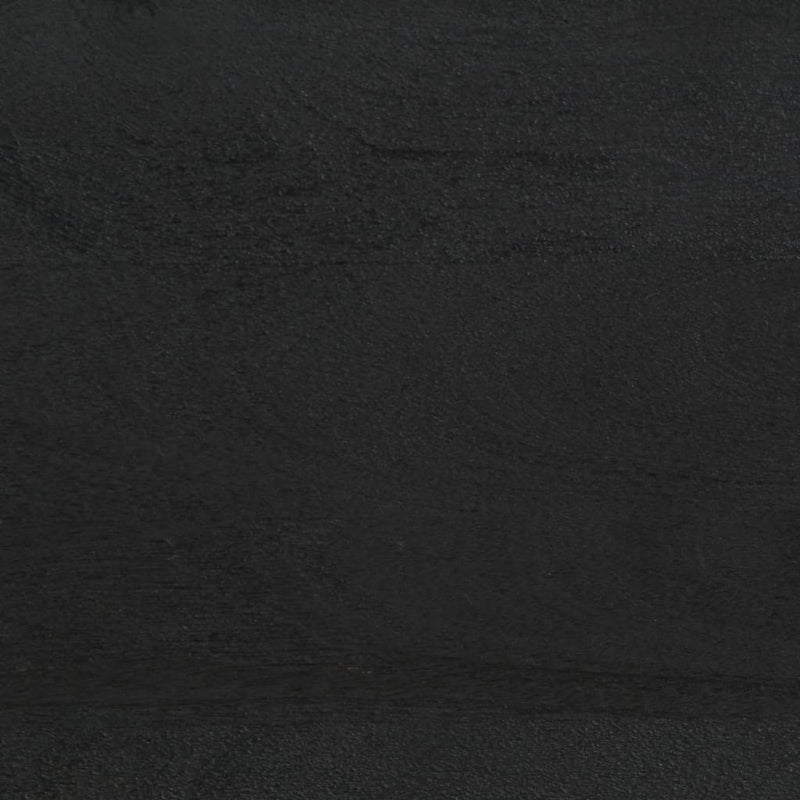 vidaXL fekete tömör mangófa éjjeliszekrény 40 x 33 x 46 cm