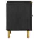 vidaXL 2 db fekete tömör mangófa éjjeliszekrény 40 x 33 x 46 cm