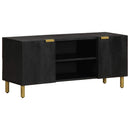 vidaXL fekete szerelt fa TV-szekrény 105 x 33 x 46 cm