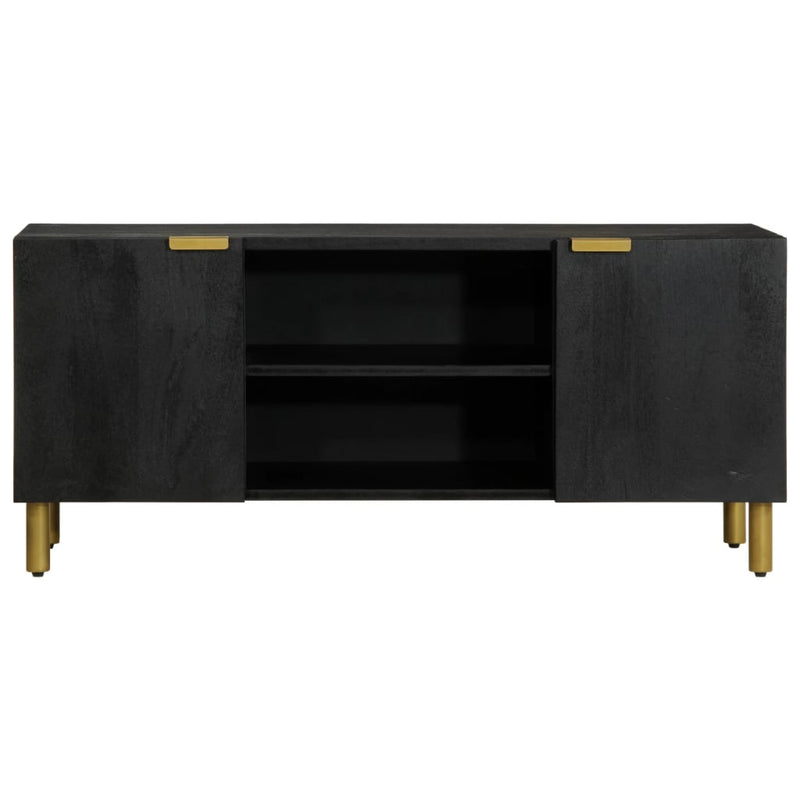 vidaXL fekete szerelt fa TV-szekrény 105 x 33 x 46 cm