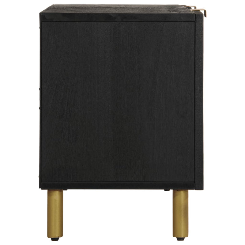 vidaXL fekete szerelt fa TV-szekrény 105 x 33 x 46 cm