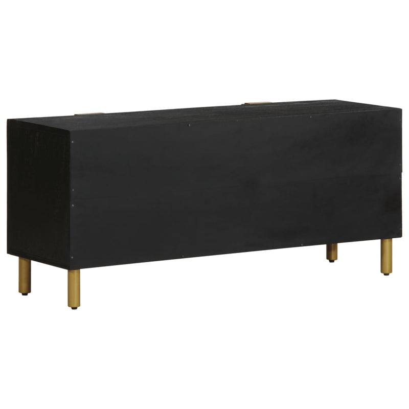vidaXL fekete szerelt fa TV-szekrény 105 x 33 x 46 cm