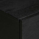vidaXL fekete szerelt fa TV-szekrény 105 x 33 x 46 cm