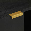 vidaXL fekete szerelt fa TV-szekrény 105 x 33 x 46 cm