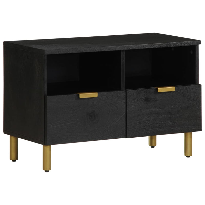 vidaXL fekete szerelt fa TV-szekrény 70 x 33 x 46 cm
