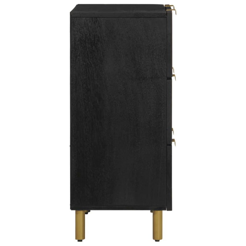 vidaXL fekete szerelt fa komód 60 x 33 x 75 cm